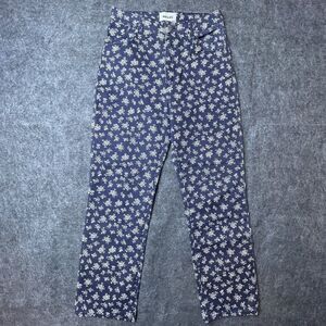 ROLLA'S Navy Floral Straight Leg Jeans